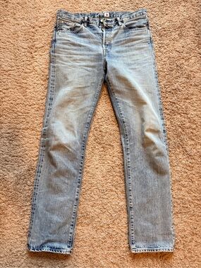 Edwin Men’s Straight Jeans in Light Blue Wash